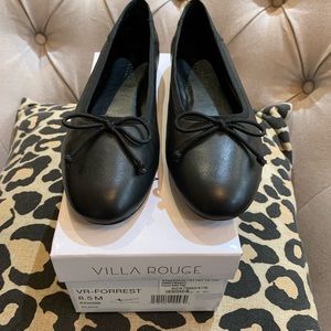 Villa Rouge Forrest Black Ballet Flats